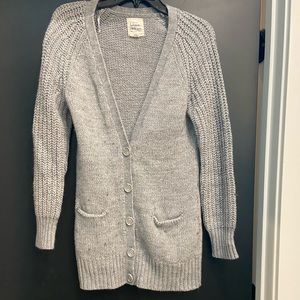 Gray Sweater Cardigan Size M